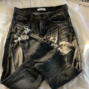 Mousy vintage black distressed skinny jeans